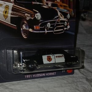 1951 Hudson Hornet Sheriff Black & White Die-Cast Matchbox